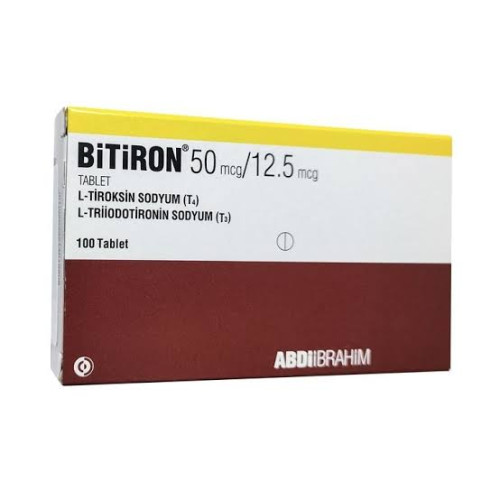 Bitiron T3&T4 mix - 12.5mcg.&50mcg. 100tabs.