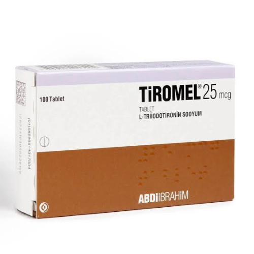Tiromel (T3) – 25mcg. 100Tabs.