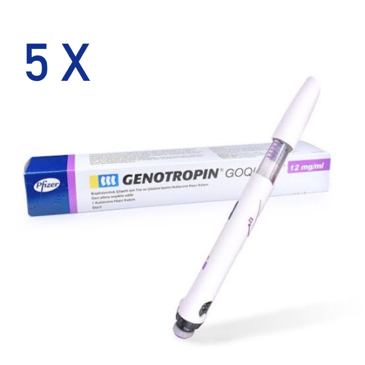 5 X Genotropine 36iu Pfizer Genotropin - 36iu 12mg